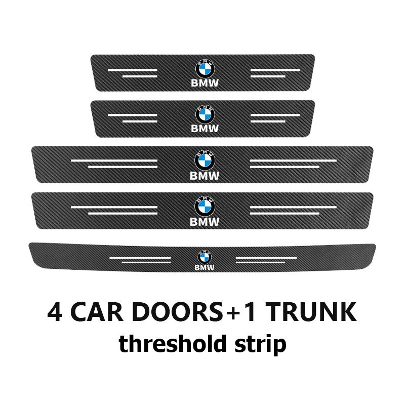 Car Door Carbon Fiber Sill Anti Scratch Protect Strip Sticker For BMW Performance X1 M3 M6 F01 F02 E34 E36 E60 F10 F20 X6