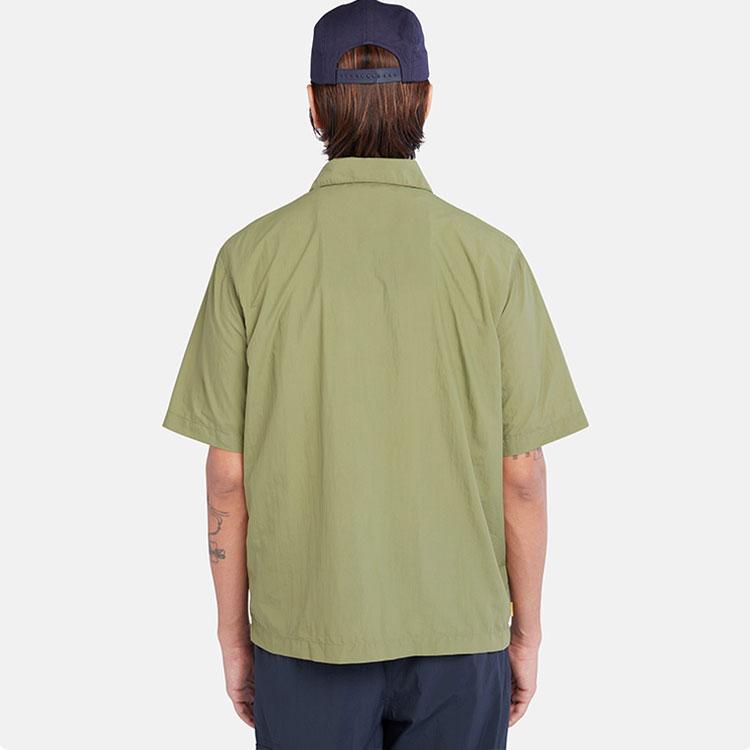 Timberland Solid Color Packable Breathable Quick-Dry Outdoor Polo Shirt Unisex Shirts Avocado-Green A68F1-V46