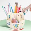 Large-Capacity Rotating Pen Holder Student Stationery Storage Box Desktop Organization Multi-Functional Container Office