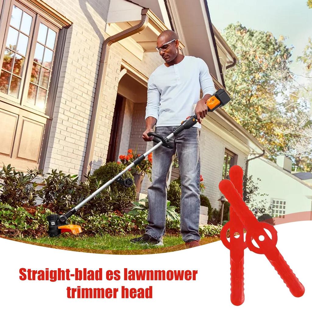 String Lawn Mower Cutter 100 Pieces Heavy Duty Straight-Line Head Straw Cutting Machine Accessories For Garden Yard Porch