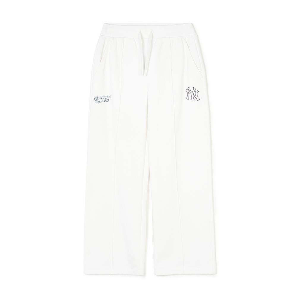 Nové MLB SS24 New York Yankees Casual kalhoty dámské slonovina 3FPTV0541-50IVS