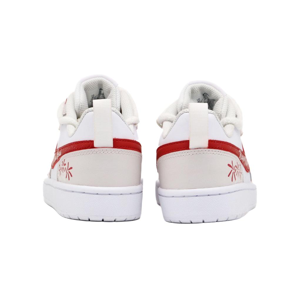 Nike Court Borough Skateboard Shoes Women's Low Top White/Red BQ5448-100(Team52-S-BOX)