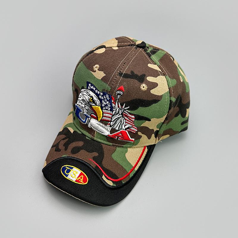 American Embroidered Eagle Baseball Cap Men'S And Women'S Sunshade Outdoor Leisure Personality Versatile Cap