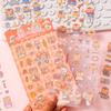 6 Sheets Kawaii Cartoon Animal Stickers pack Creativity Adhesive Diy Decorative Diary Scrapbooking Junk Journal Supplies