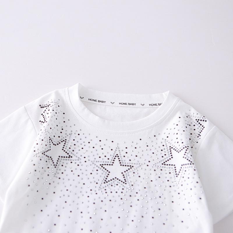 Jungen Sommer 2026 Stern Strass Kurzarm T-Shirt - Trendiges Lässiges Kinder Outfit