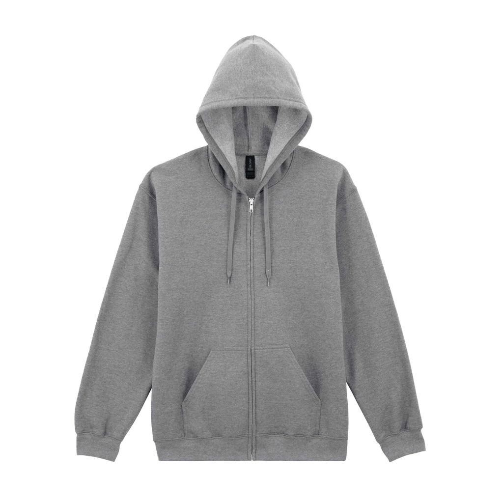 Gildan Unisex Adult Fleece Midweight Full Zip Hoodie