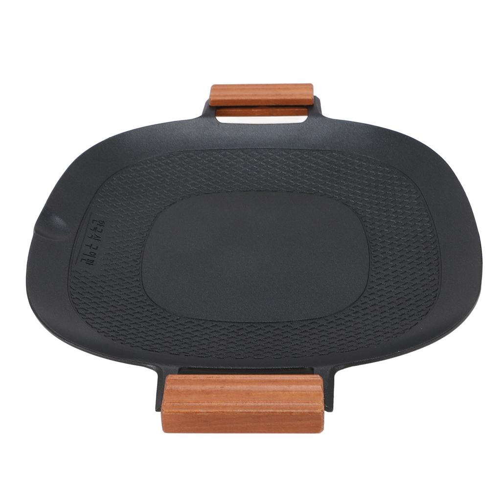 BBQ Grill Pan Anti Stick Multifunctional Uniform Heating Stovetop Grill Pan for Outdoor Camping