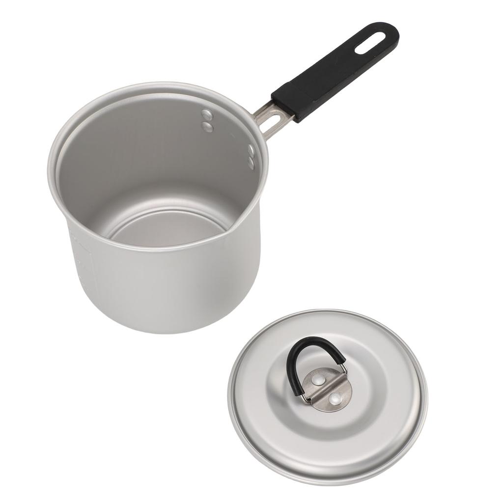 Kleiner Milchtopf Tragbarer Aluminium Schnellheizender Faltbarer Campingtopf für Outdoor-Wandern Rucksackreisen