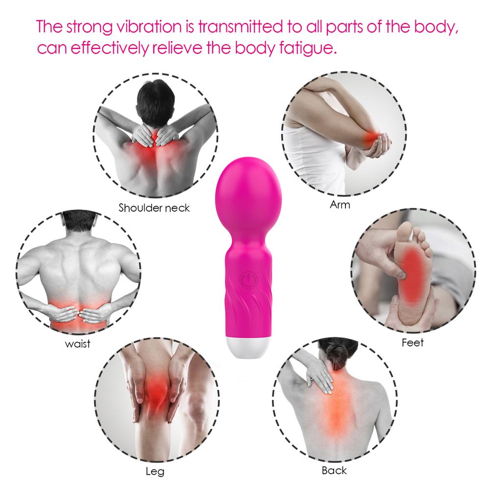 Wireless Vibrator USB Rechargeable Massager Sex Toys for Woman Masturbator Erotic AV Magic Wand Clitoris Stimulator Adult 18 Toy