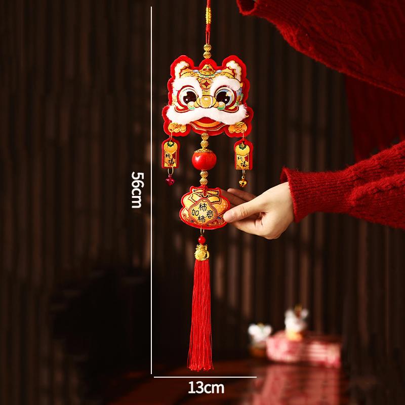 Horse Year Pendant With Tassel  Chinese New Year Hanging Decoration  Spring Festival Cute Horse Hanging Ornament