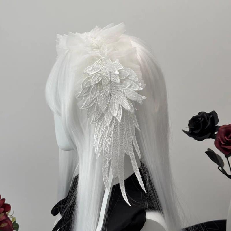 Stylish Wing Shaped Hair Accessory Soft Cloth Headband for Parties Weddings Daily Wear
