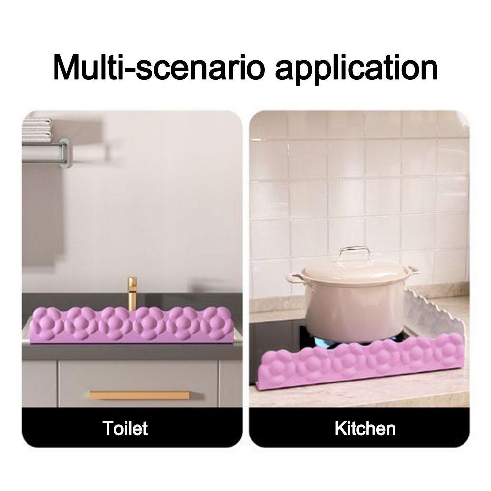 Plum Blossom Sink Backsplash Sink Water Barrier Strip Washbasin Partition Kitchen Splash Guard