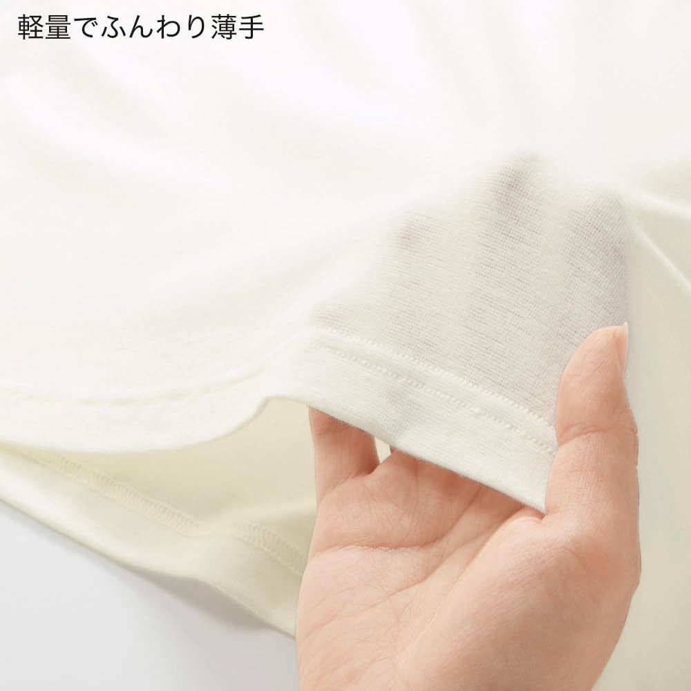 Gunze Hot Magic Inner Soft and Crew Navy Shirt, Warm, Neck, 3/4 Sleeve, Blue, MH1908, Men's