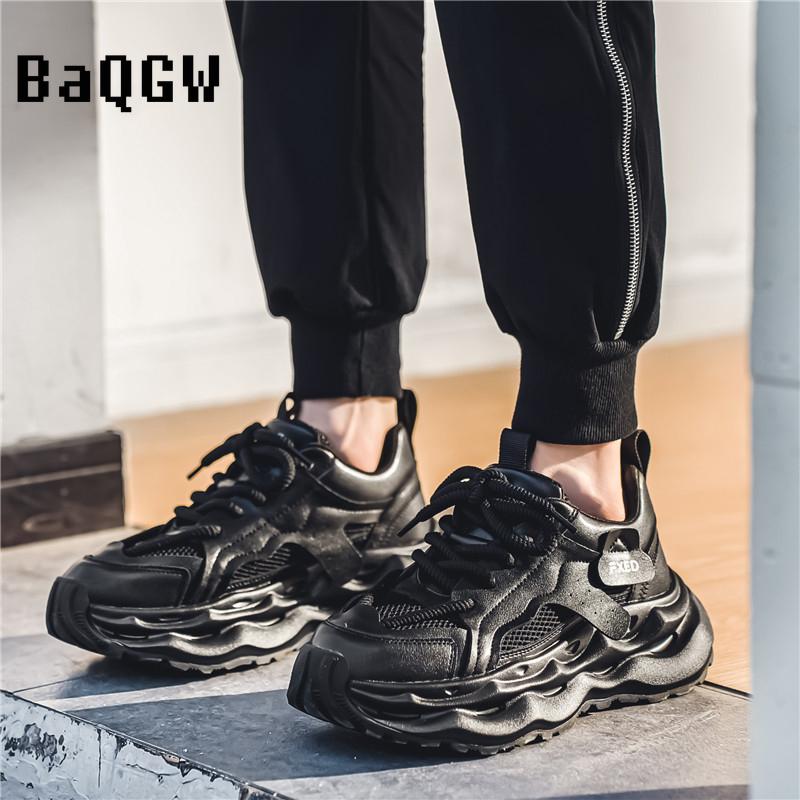 Fashion Fashion Men Shoes Thick Bottom Casual Mesh Breathable Designer Chunky Sneaker for Men Lace Up Sports Running Shoes Men Sneakers