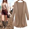 Women's Autumn Long Sleeve Slim Solid Color Knitted Sweater Cardigan Tops In Premium Quality