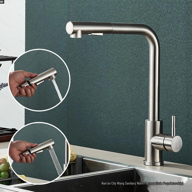 Lucky Cat Hot & Cold Stainless Steel Faucet for Kitchen & Bathroom Sink