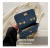 2024 Women's Versatile Denim Canvas Crossbody Bag with Diamond Chain