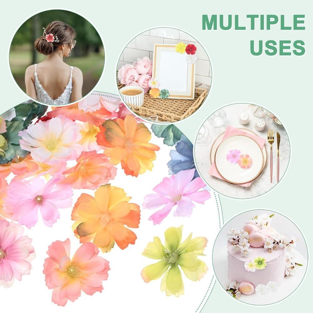 30/50Pcs Artificial Hydrangea Flowers Head Rose Artificial Flower Home Room Decoration DIY Gift Accessories Wreath Wedding Decor