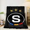 Calcio Sparta Praga Coperta Portatile/Coperta Morbida Biancheria da Letto Adatta per Viaggi Campeggio Soggiorni Uffici Divani Regali per Fan