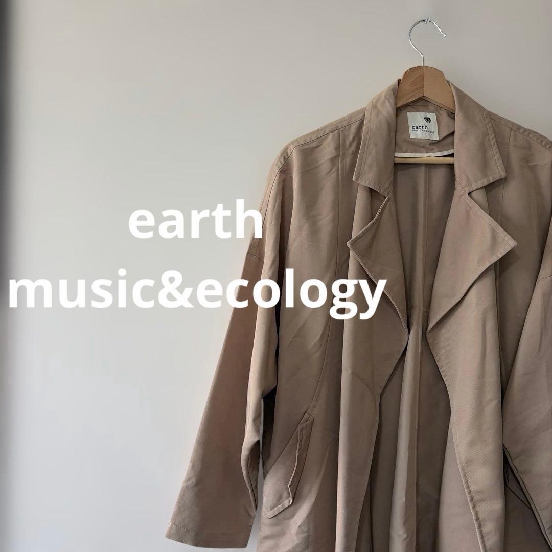 earth music&ecology short trench coat jacket