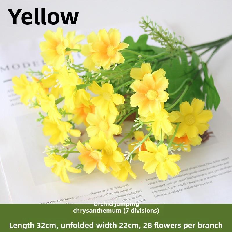 Chrysanthemum 28 Heads Artificial Fake Flower Home Coffee Shop Wedding Decor