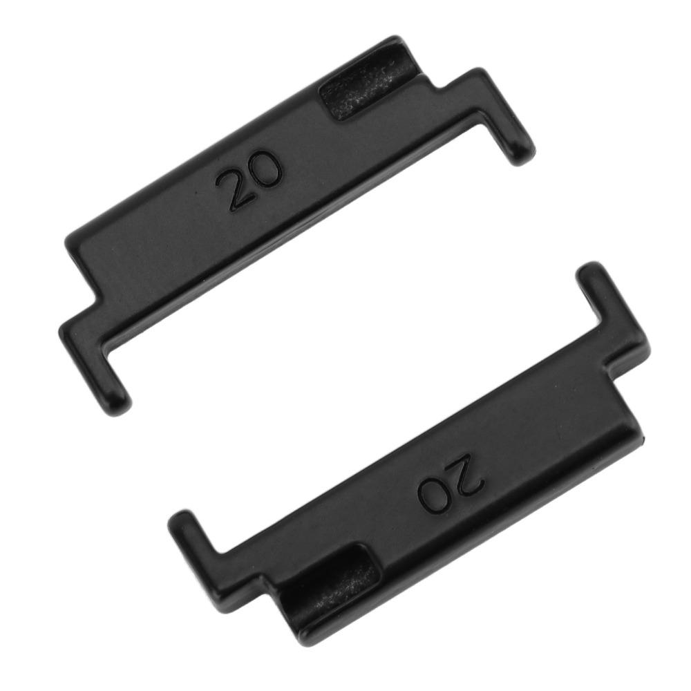 1 pár 20 až 22mm konektorů řemínku hodinek černé barvy adaptér pro připojení pásku poškozené konektory