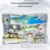 6 Layer Fishing Lure Box Soft Hard Baits Gear Organizers Light Weights Fishing Tackle Box Storage Container Enduring