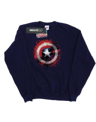 Boys Avengers Captain America Art Shield Sweatshirt