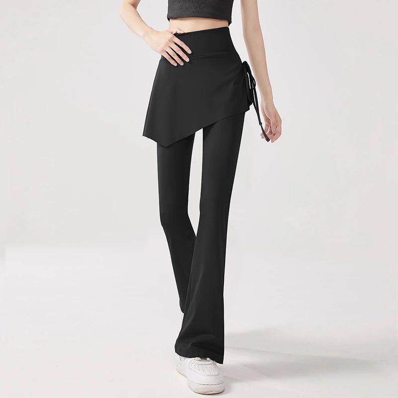 2026 Women s High-Waisted Faux Two-Piece Butt-Lifting Flared Yoga Pants XL (130-160 jin)