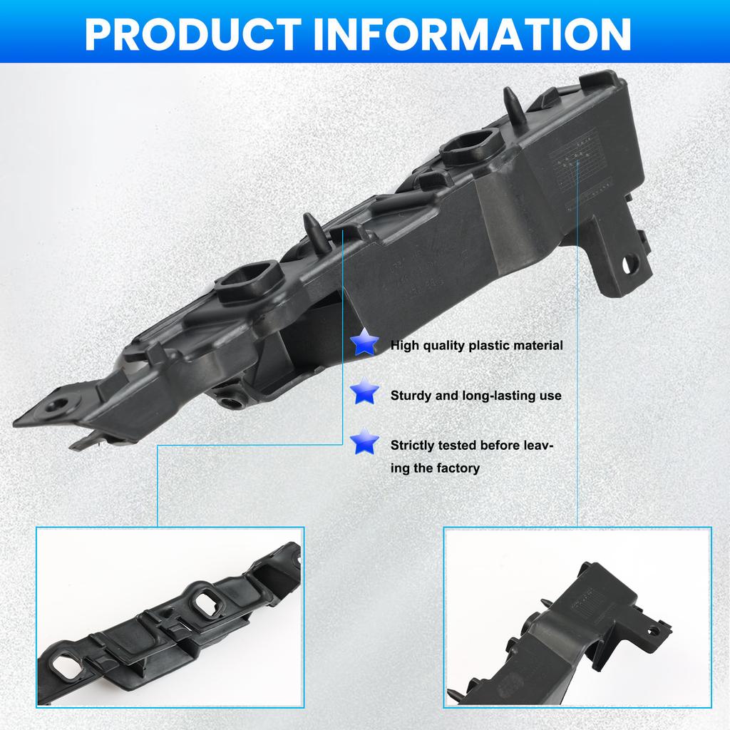 2PCS Front Left Right Side Bumper Support Bracket 4G0807283 4G0807284 For S6 A6 A6 Quattro 2012 2013 2014 2015 2016 2017-18