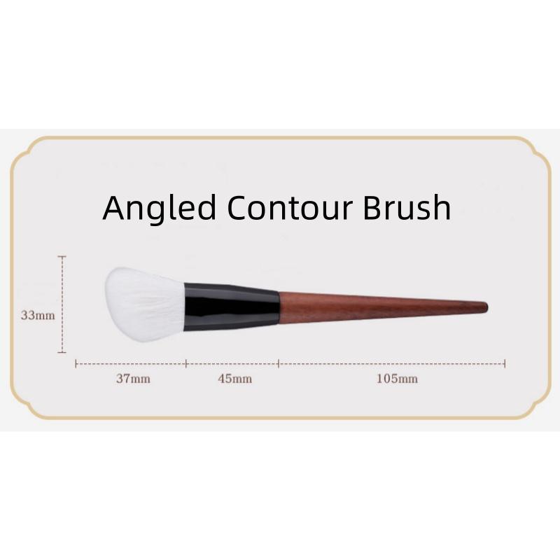 Origin Wood Angled Contour Brush Goat Hair Perfect Cheek Hugging Makeup Brush