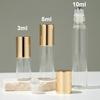 3ml 5ml 10ml Glass Roll On Bottle, Refillable Portable Perfume Essential Oil Sample Containers
