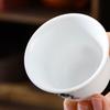 Exquisite White porcelain kungfu tea cup 1pcs,Chinese Teacup Sets teaware China tea cup set,Travel Tea Bowl Kung Fu Tea Set