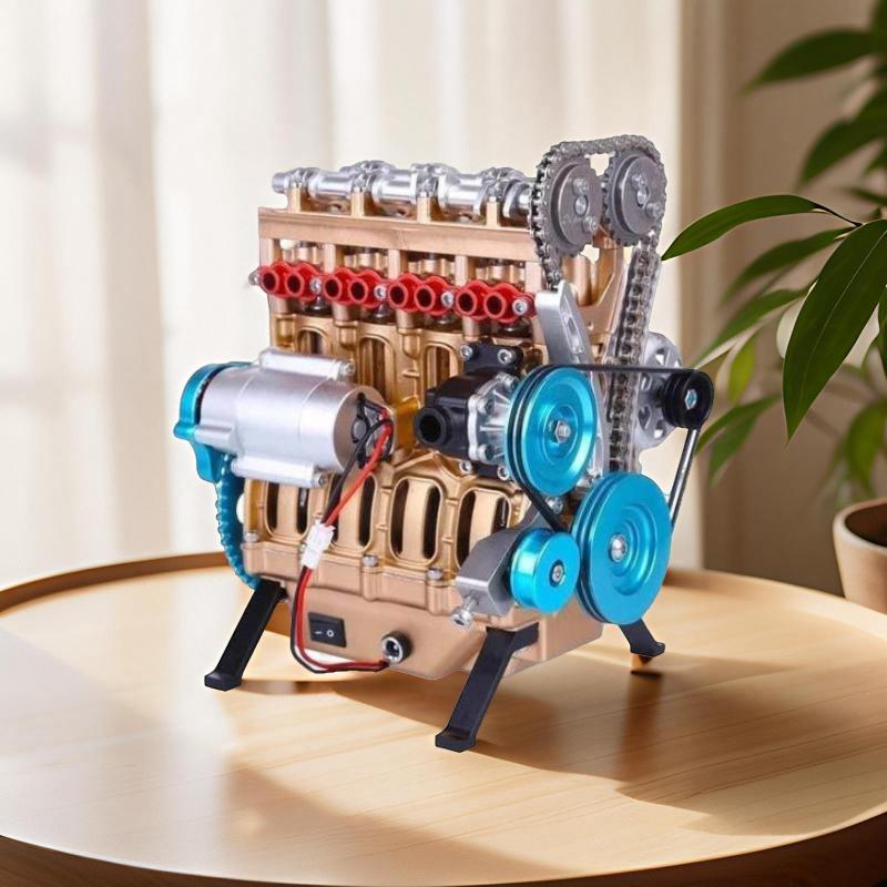 Engine Model Figurines Miniature Creative Sculpture Modern Interior Desktop Sculptures Living Room Decoration Ornaments