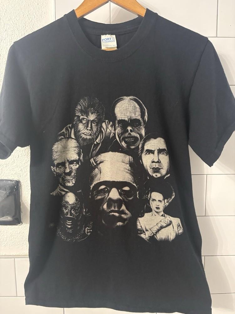 Universal Monsters Men's Black Tshirt Unisex T-Shirt