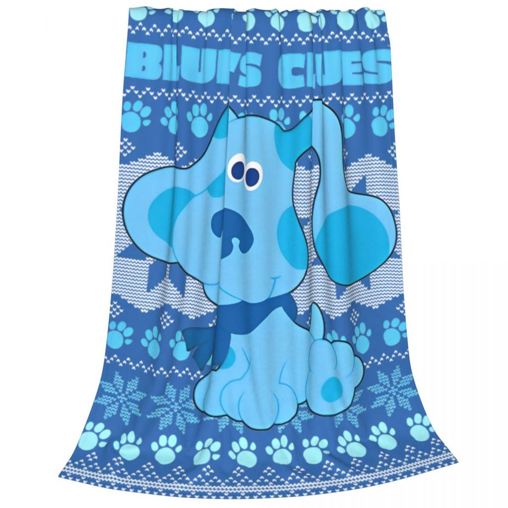 Blues Clues Cartoon TV Show Blanket Flannel Funny Warm Throw Blanket for Bedspread Winter