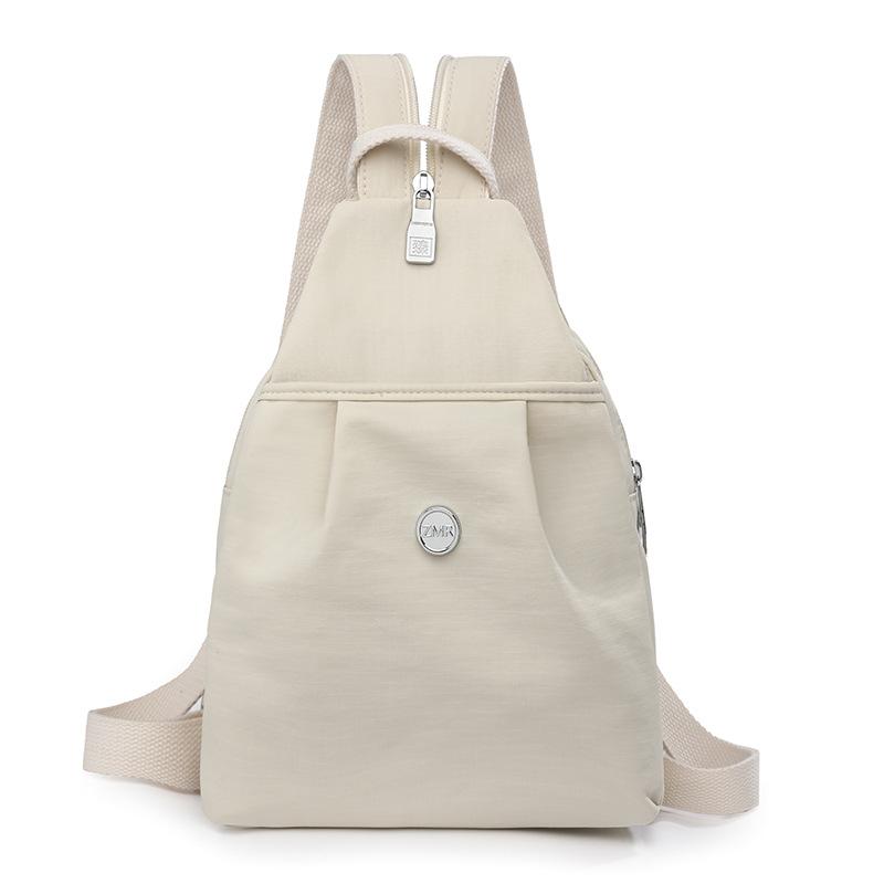 

Багатофункціональна нагрудна сумка, сумка через плече, жіноча сумка через плече, велика місткість, рюкзак бежевий