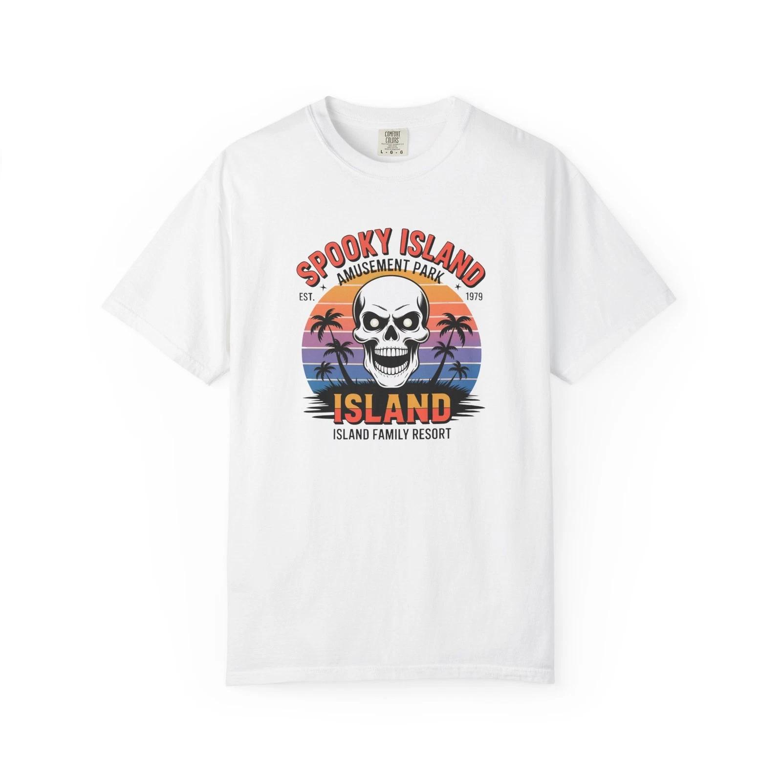 

Spooky Island Unisex T-Shirt, Vintage Graphic Tee, Halloween Shirt, Island [...] S