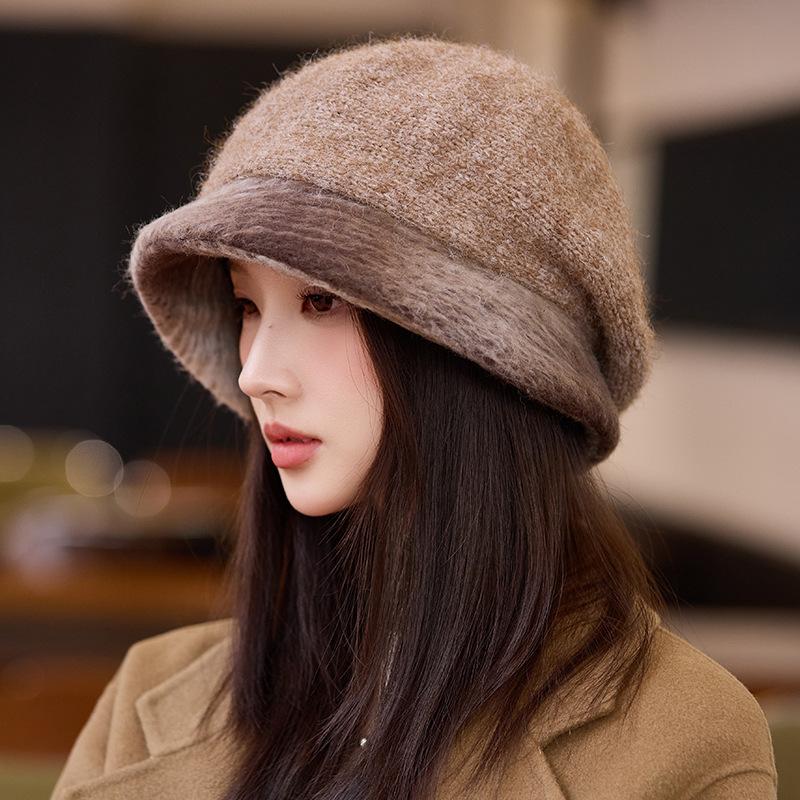 Retro Hat Women's Autumn and Winter Casual Beret Windproof and Warm British Painter Hat