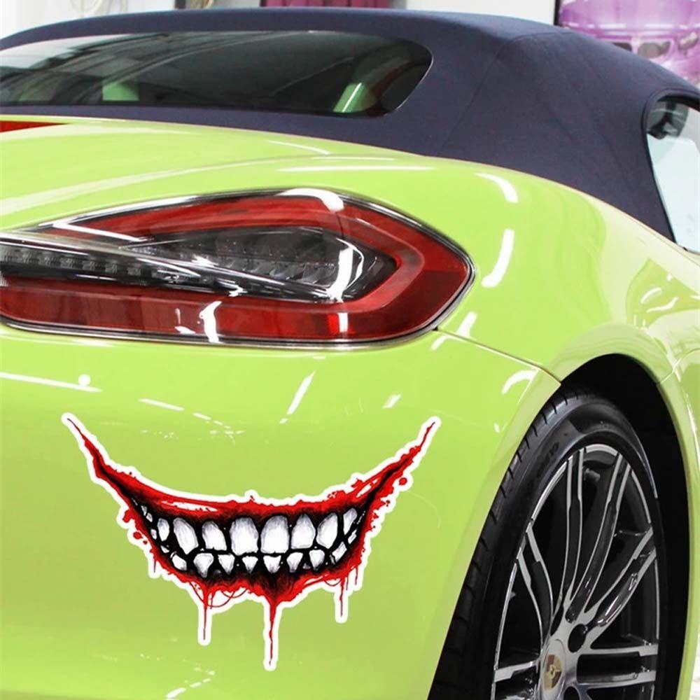 Decorative Tag Car Decal Skeleton Metal Car Sticker Joker Graffit Car Sticker Graffit Mouth Sticker