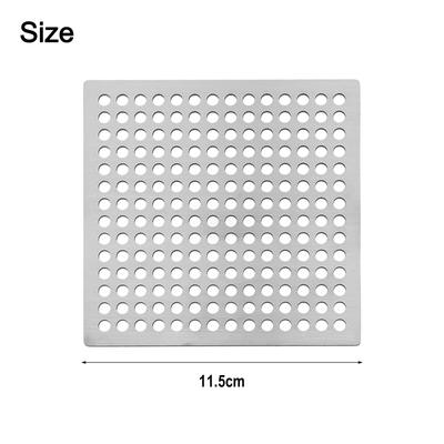 Stainless Steel Square Bathroom Shower Sink Strainer Drain Hair Filter Cover 7/7.5/8/9.2/9.8/11.5/12.5CM,15CM Bathroom Accessory