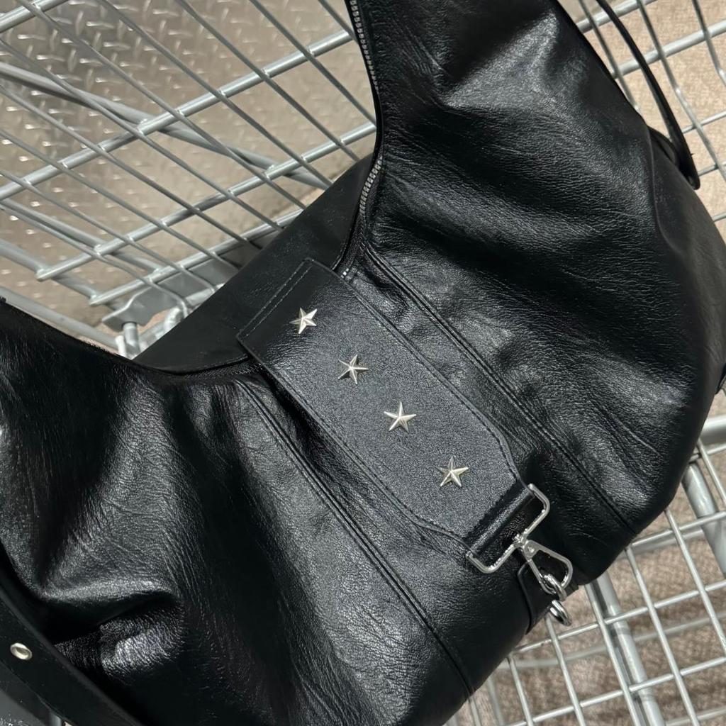 Soft Leather Commuter Tote Bag, Small Single-shoulder Crossbody Bag with Large Capacity