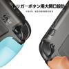 Savage Raven by Skull Case for Switch Compatible with Genuine Ergonomic Three Interchangeable Precise and Single Neon Blue and Red & Co. "GripCase2"