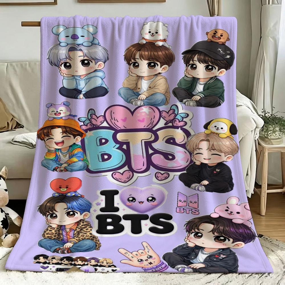 Male Idol Group Portrait Blanket Blanket Suitable For All Seasons Bedroom Sheet Outdoor Plush Blanket