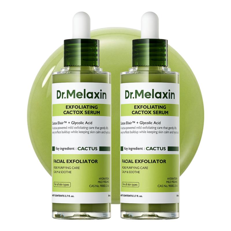 Dr. Melaxin Peel Shot Facial Exfoliating Sebum Softener Gommage Cactox Ampoule Scrub Peeling Gel 80ml, 2 pcs