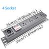 PDU Power Strip Unit IEC C14 port power input 2-10 3Pin US socket Switch cabinet rack wall desktop mounted Socket