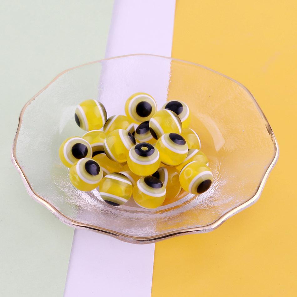 Mixed Size Transparent Resin Eye Beads for DIY Jewelry and Bracelets