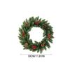 Elegant Artificial Wreath with Lush Green Foliage Heavy-Duty Plastic Indoor/Outdoor Christmas Door Hanging Table Centerpiece