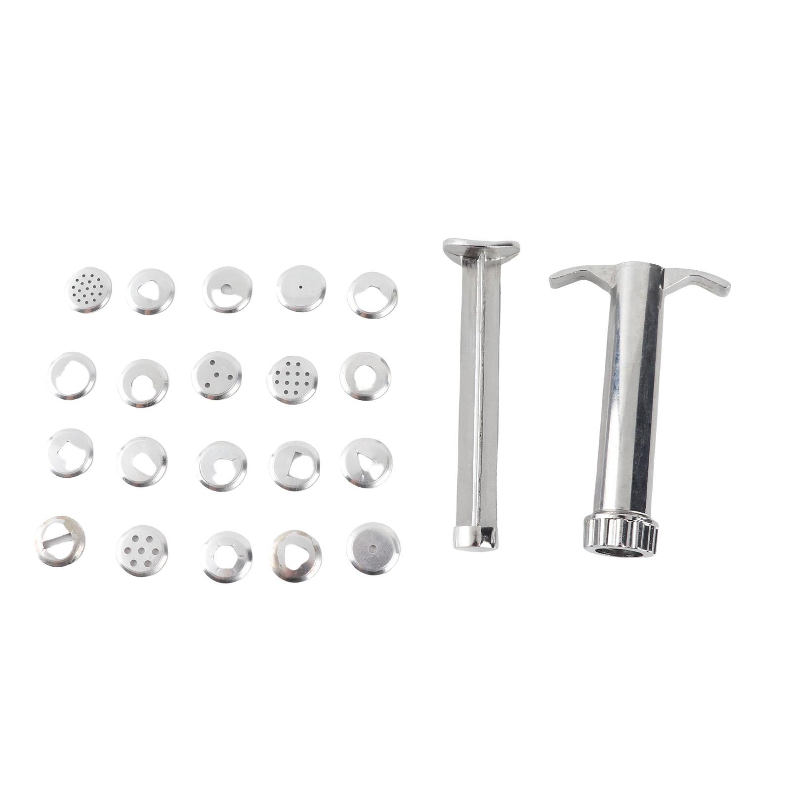 

19 Disc Clay Extruder, Clay Extrusion Tool Sugarcraft Sculpting Set with Zinc Alloy Nozzles for Ceramic Clay Pastry Dough