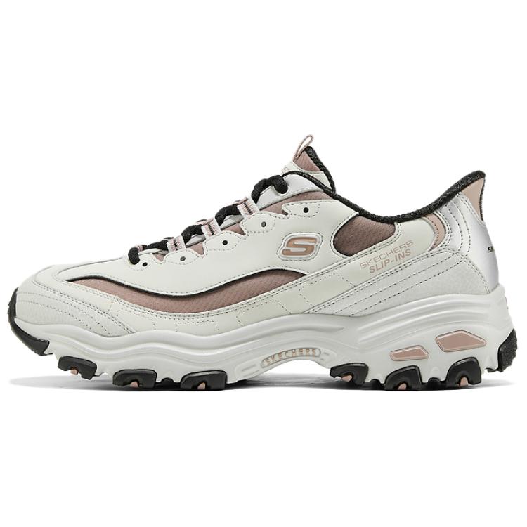 Skechers DLites Удобные Универсальные Дышащие Поддерживающие Низкие Папины Кроссовки Мужские кроссовки Светло-серый 232408-LTGY 39